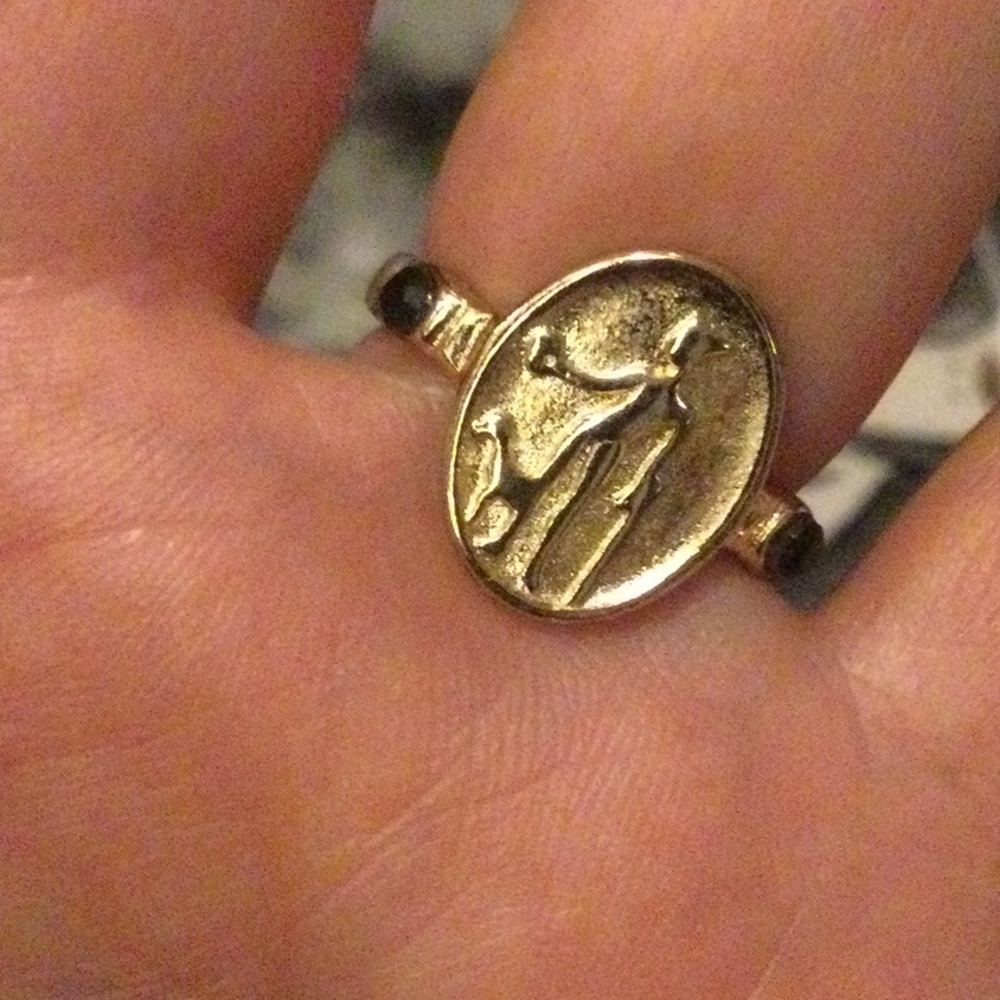 NEW Free People Egyptian Goddess Signet Ring - Picture 2 of 6